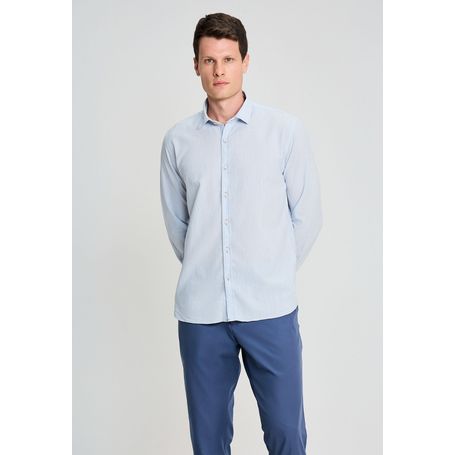 CAMISA DOCTHOS RELAXED FIT MANGA LONGA LINHO