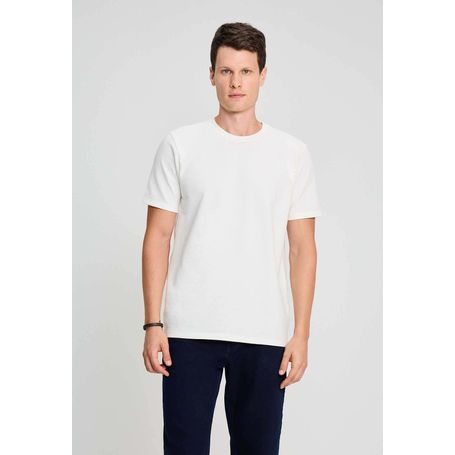 CAMISETA DOCTHOS RELAXED FIT MANGA CURTA MALHA TRABALHADA