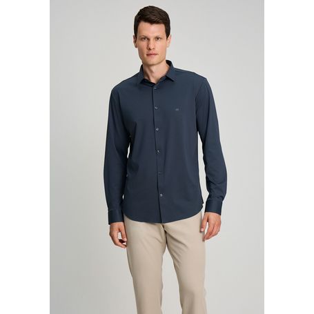 CAMISA DOCTHOS SLIM MANGA LONGA MALHA TEXTURA TECH