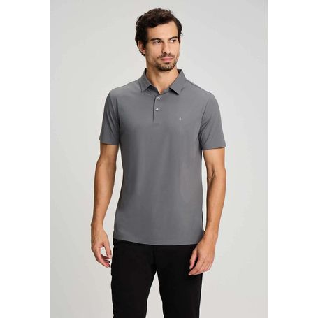 POLO DOCTHOS SLIM MANGA CURTA TEXTURIZADA TECH
