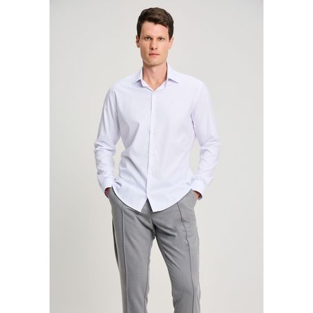 CAMISA DOCTHOS TAILOR FIT MANGA LONGA MAQUINETA EM BAMBU